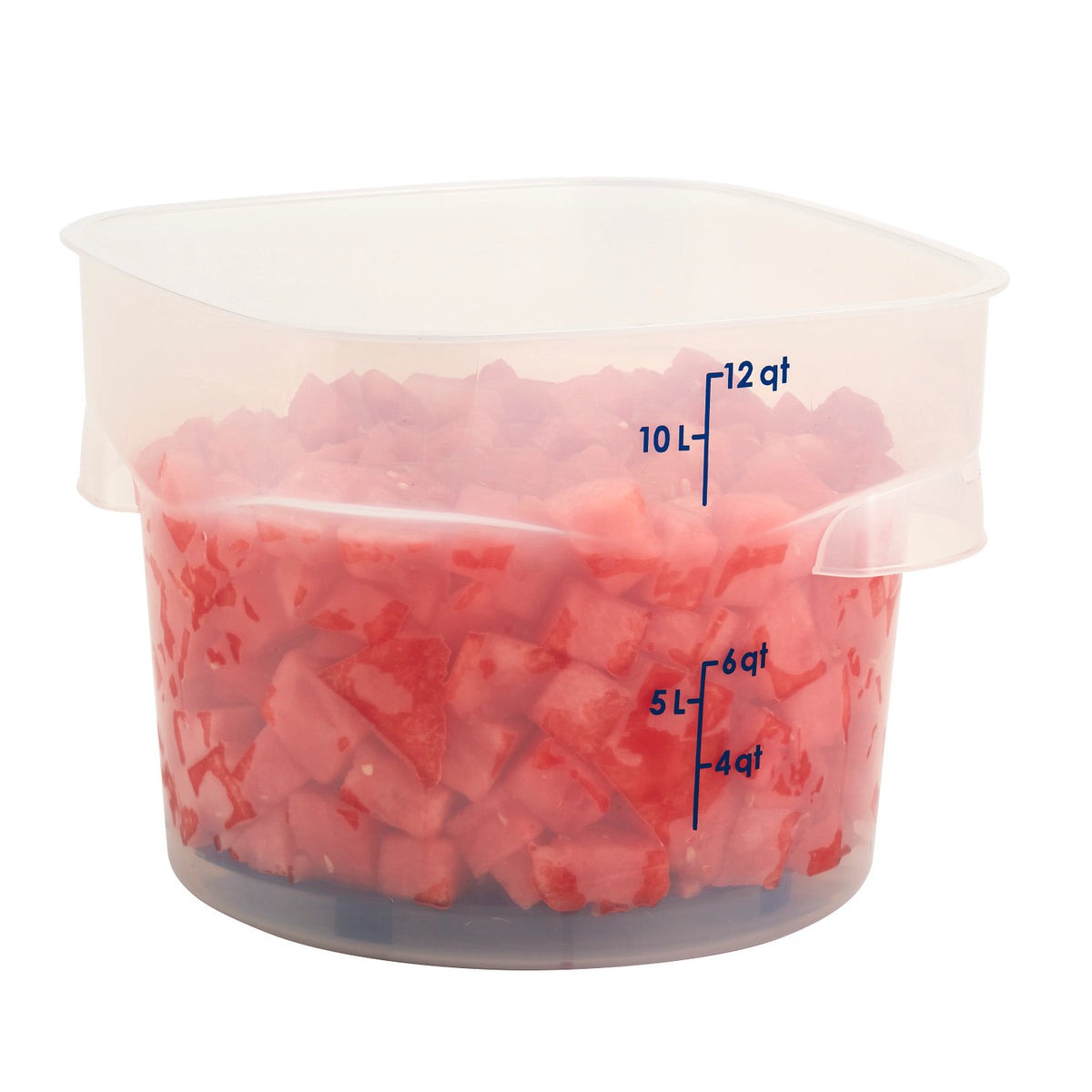Cambro 12RFSPROPP190 FreshPro CamRounds Round Food Storage Container, 12 qt., Translucent - Translucent
