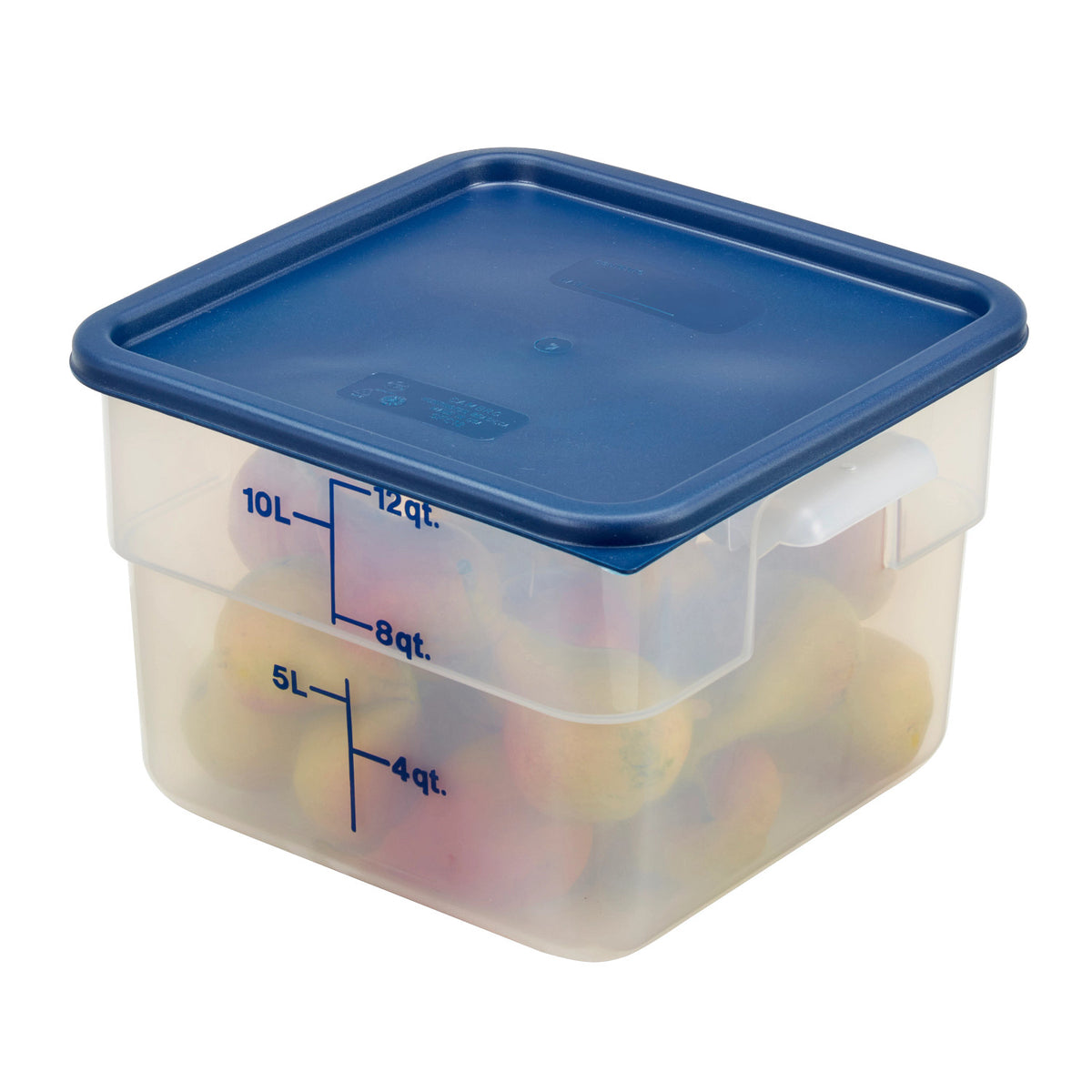Cambro 12SFSPP190 CamSquares Classic Translucent Food Storage Container, 12 qt. - Translucent