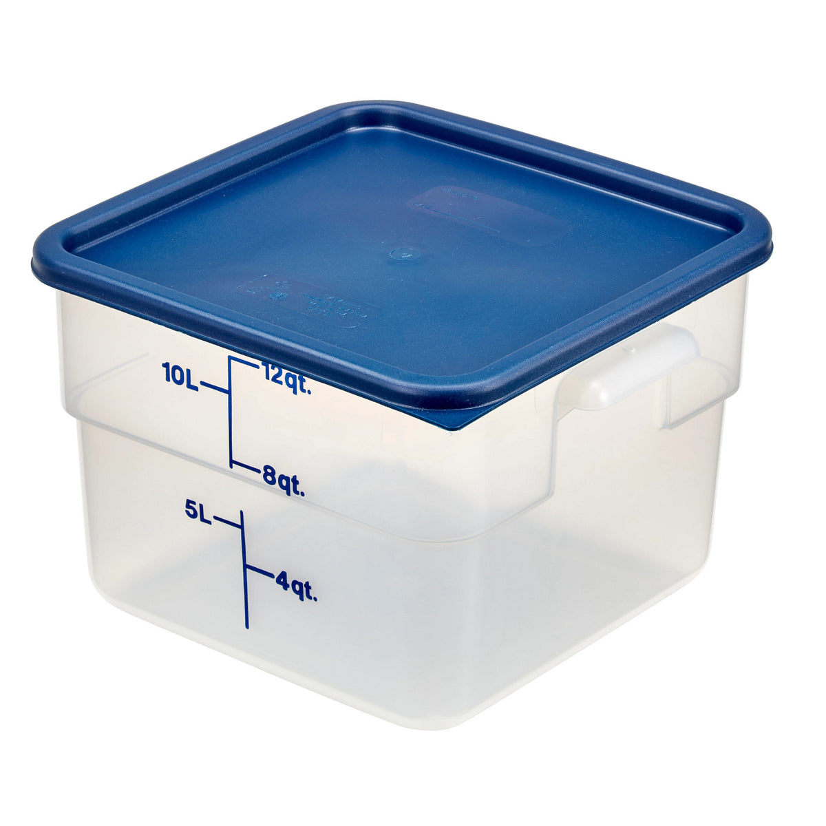 Cambro 12SFSPP190 CamSquares Classic Translucent Food Storage Container, 12 qt. - Translucent