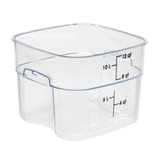 Cambro 12SFSPROCW135 FreshPro CamSquares Camwear Food Storage Container, 12 qt., Clear - Clear