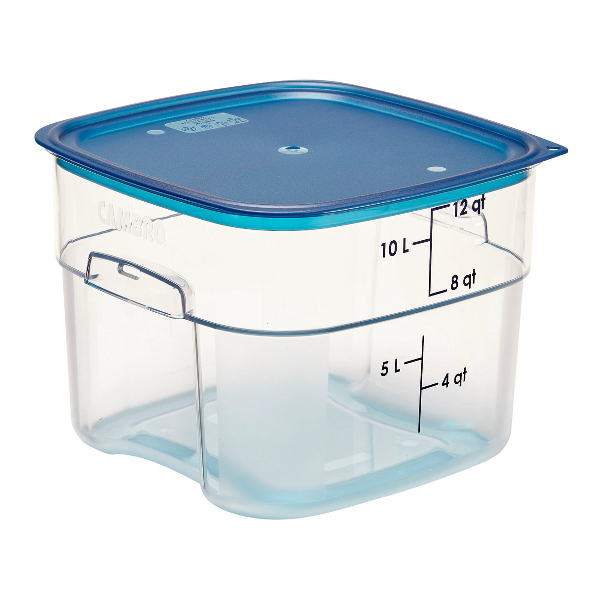 Cambro 12SFSPROCW135 FreshPro CamSquares Camwear Food Storage Container, 12 qt., Clear - Clear