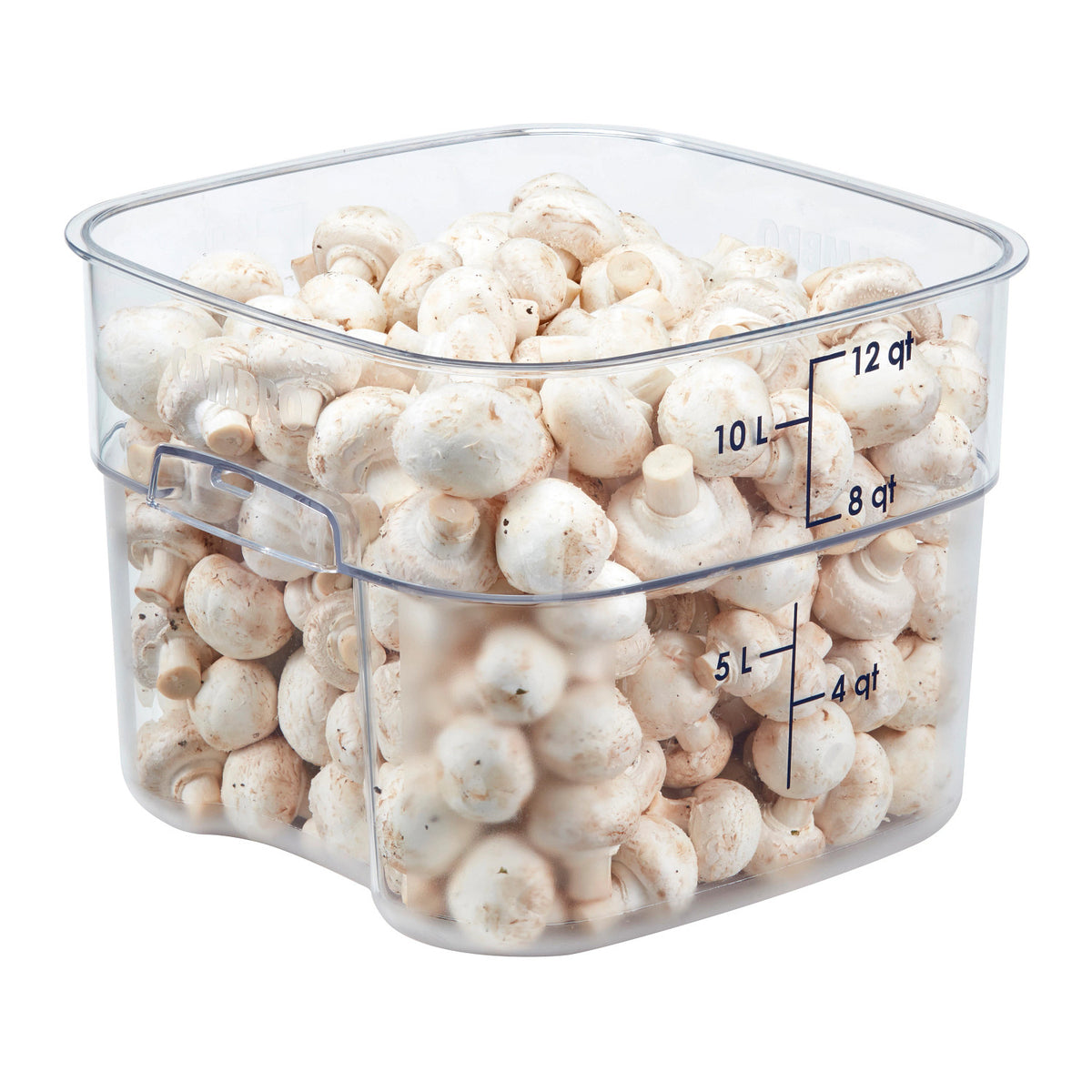Cambro 12SFSPROCW135 FreshPro CamSquares Camwear Food Storage Container, 12 qt., Clear - Clear