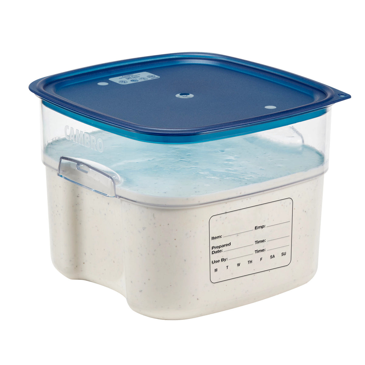 Cambro 12SFSPROCW135 FreshPro CamSquares Camwear Food Storage Container, 12 qt., Clear - Clear