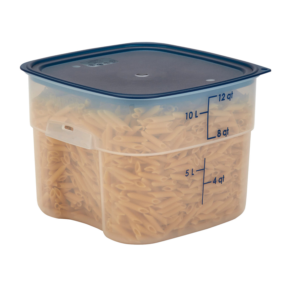 Cambro 12SFSPROPP190 FreshPro CamSquares Square Food Storage Container, 12 qt., Translucent - Translucent