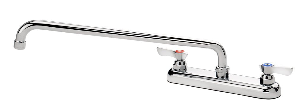 Krowne 13 - 816L, Silver Series 8" Center Deck Mount Faucet with 16" Spout