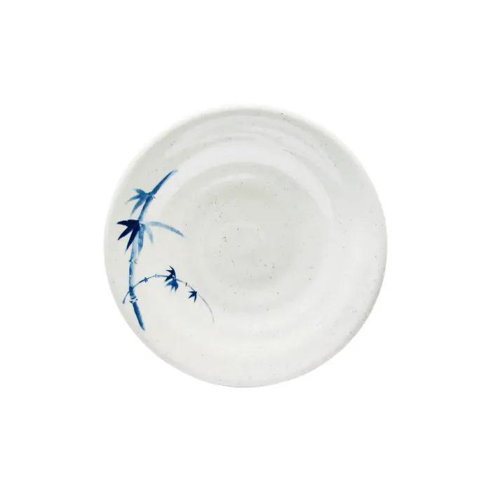 Thunder Group 1350BB, 5 1/8" SOUP PLATE, BLUE BAMBOO, Melamine, NSF, Case Pack of 12