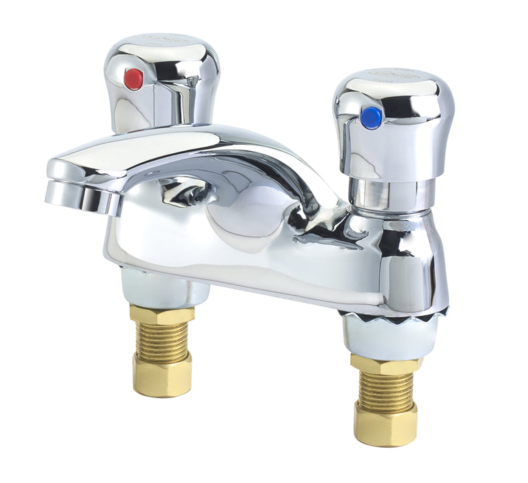Krowne 14-530L, Royal Series 4" Center Deck Mount Metering Lavatory Faucet