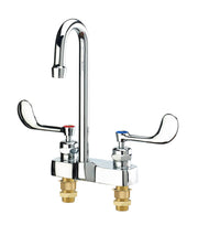 Krowne 14 - 546L, Royal Series 4" Center Deck Mount Lavatory Faucet with 3 - 3/4" Wide Gooseneck Spout