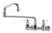 Krowne 14 - 824L, Royal Series 8" Center Wall Mount Faucet with 24" Jointed Spout
