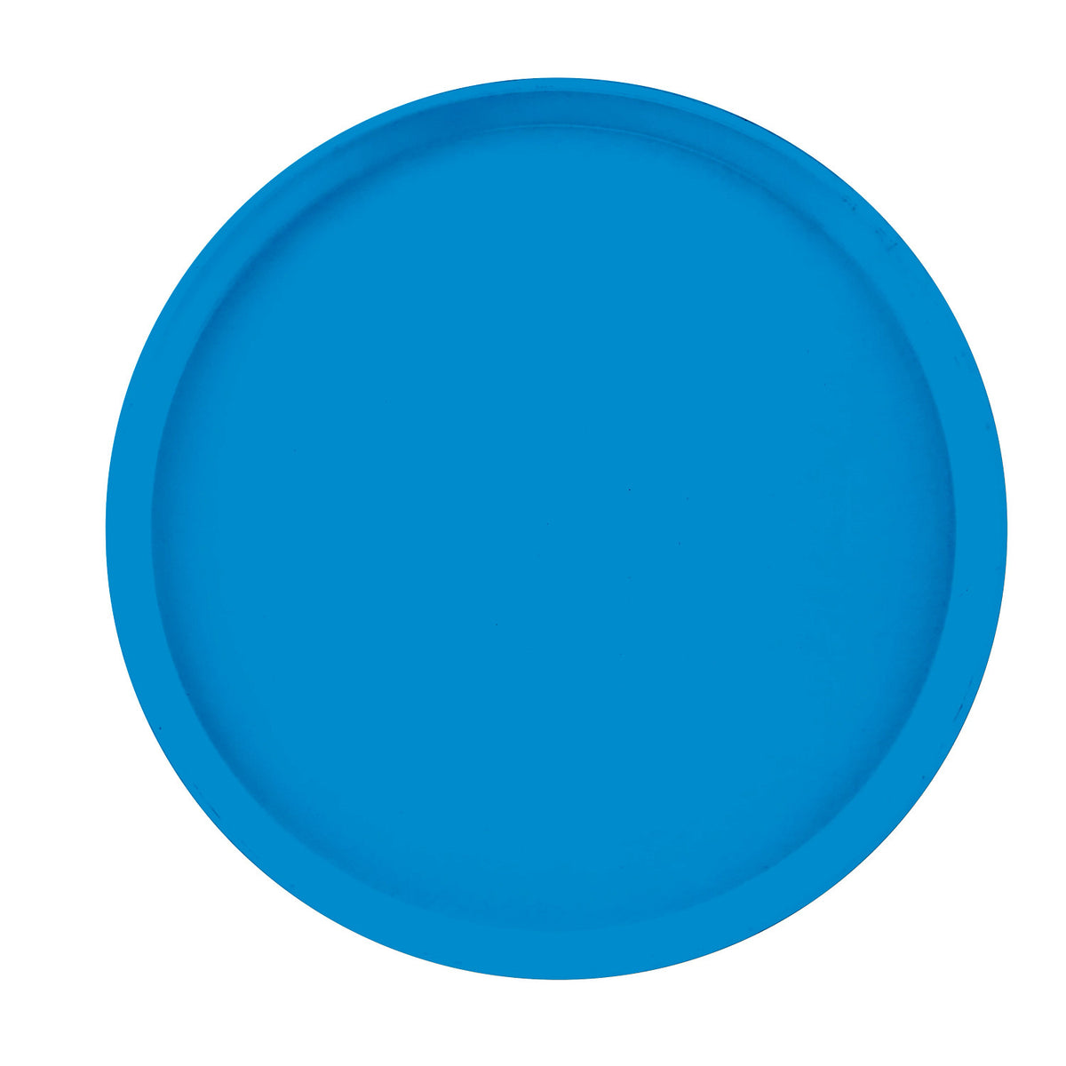 Cambro 1400105 Round Camtray Fiberglass Serving Tray, 14" Dia. - Horizon Blue