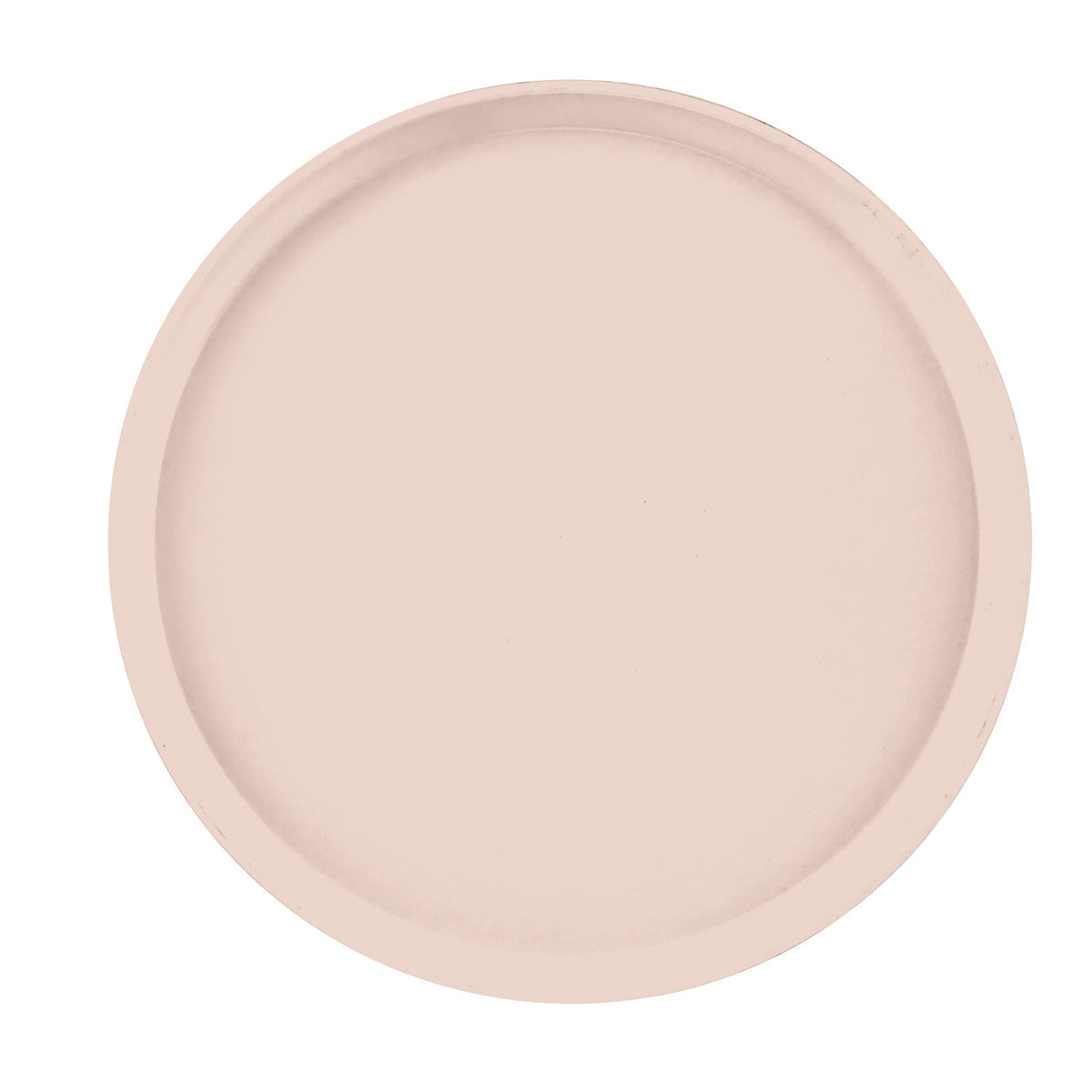 Cambro 1400106 Round Camtray Fiberglass Serving Tray, 14" Dia. - Light Peach