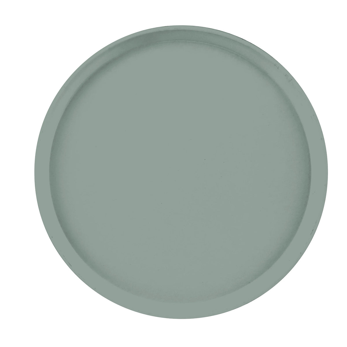 Cambro 1400107 Round Camtray Fiberglass Serving Tray, 14" Dia. - Pearl Gray
