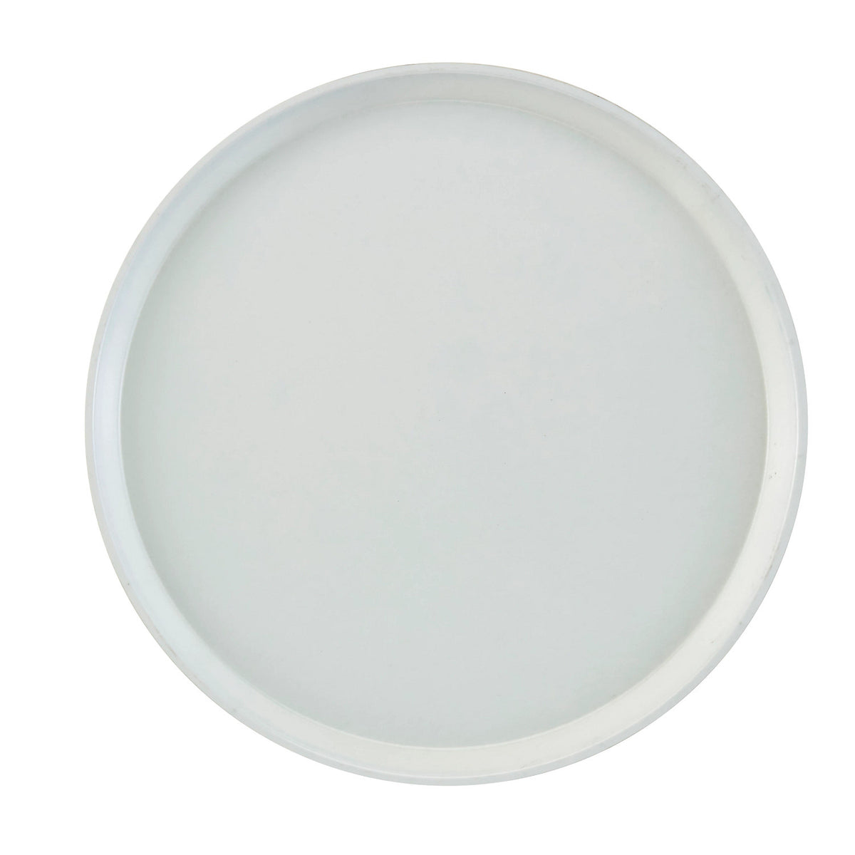 Cambro 1400148 Round Camtray Fiberglass Serving Tray, 14" Dia. - White