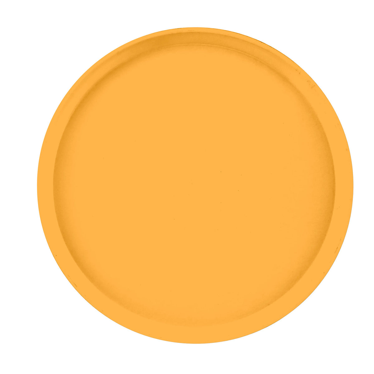 Cambro 1400171 Round Camtray Fiberglass Serving Tray, 14" Dia. - Tuscan Gold