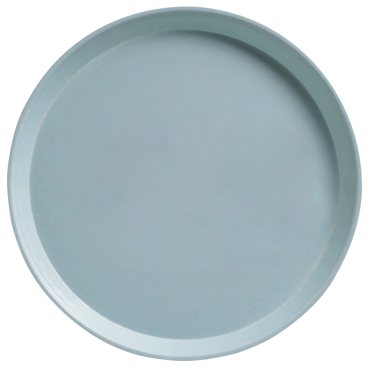 Cambro 1400177 Round Camtray Fiberglass Serving Tray, 14" Dia. - Sky Blue