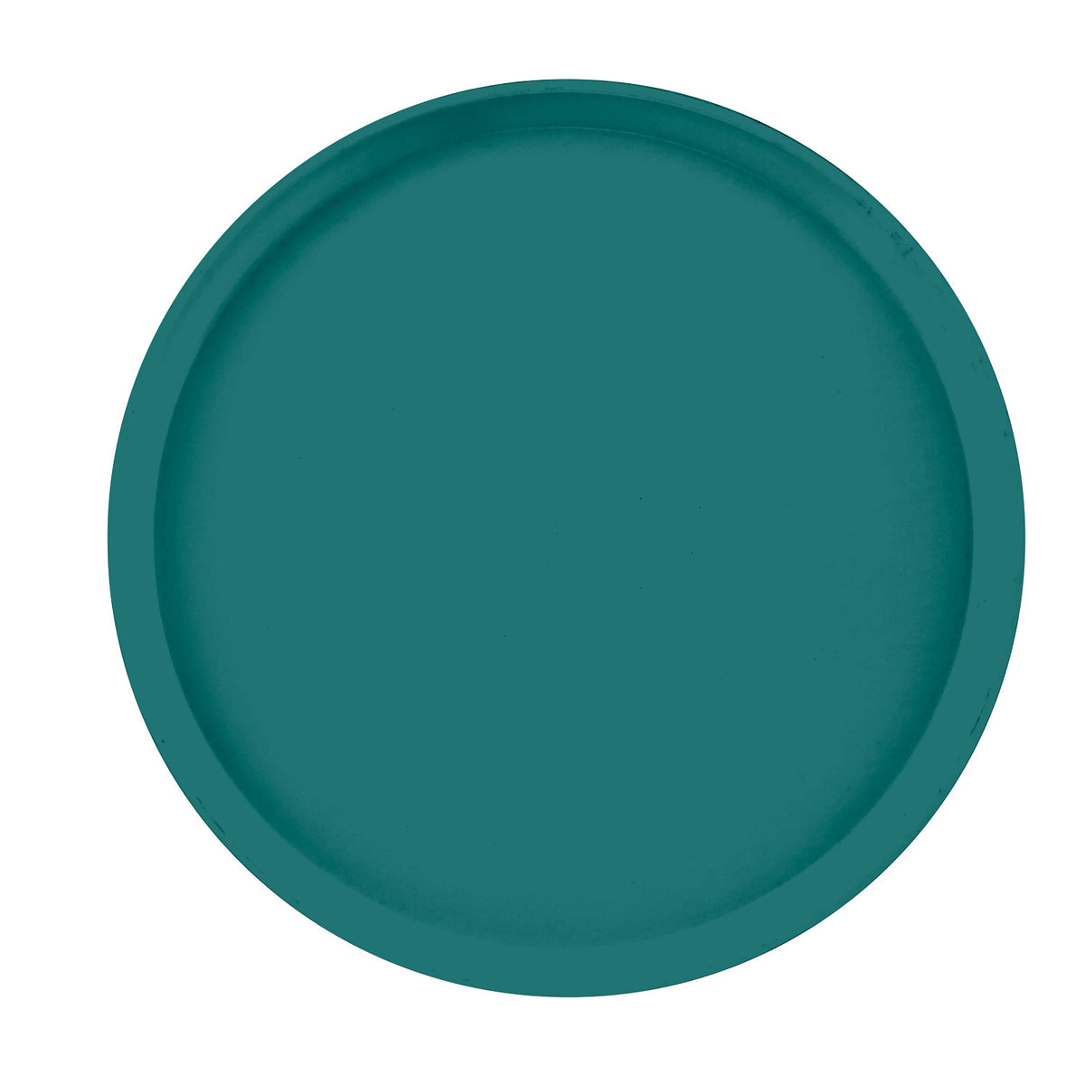 Cambro 1400401 Round Camtray Fiberglass Serving Tray, 14" Dia. - Slate Blue
