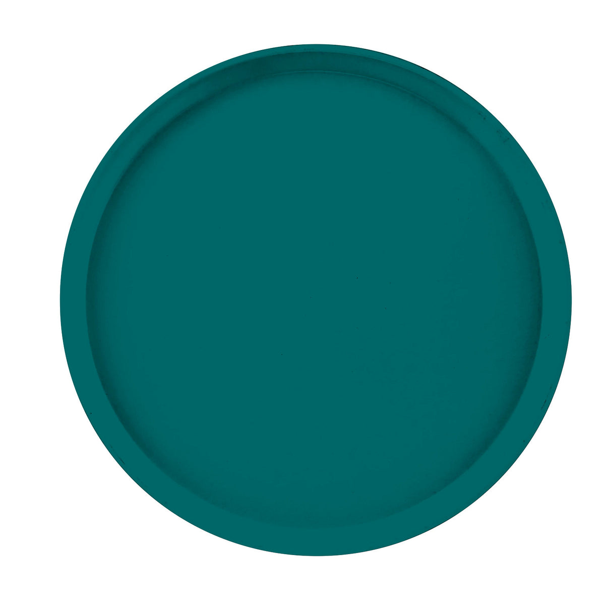 Cambro 1400414 Round Camtray Fiberglass Serving Tray, 14" Dia. - Teal