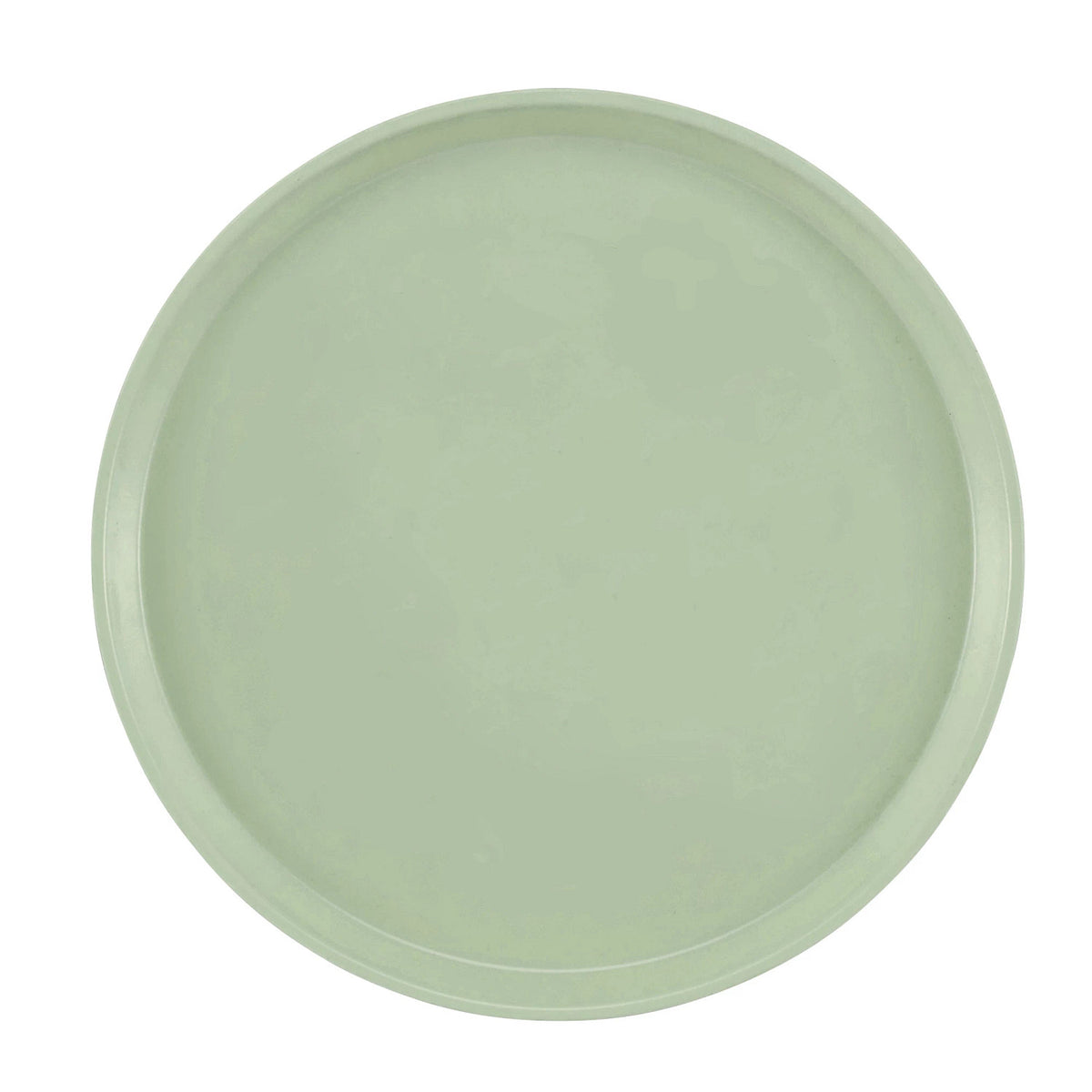 Cambro 1400429 Round Camtray Fiberglass Serving Tray, 14" Dia. - Key Lime