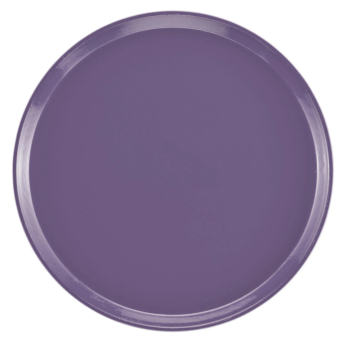 Cambro 1400551 Round Camtray Fiberglass Serving Tray, 14" Dia. - Grape