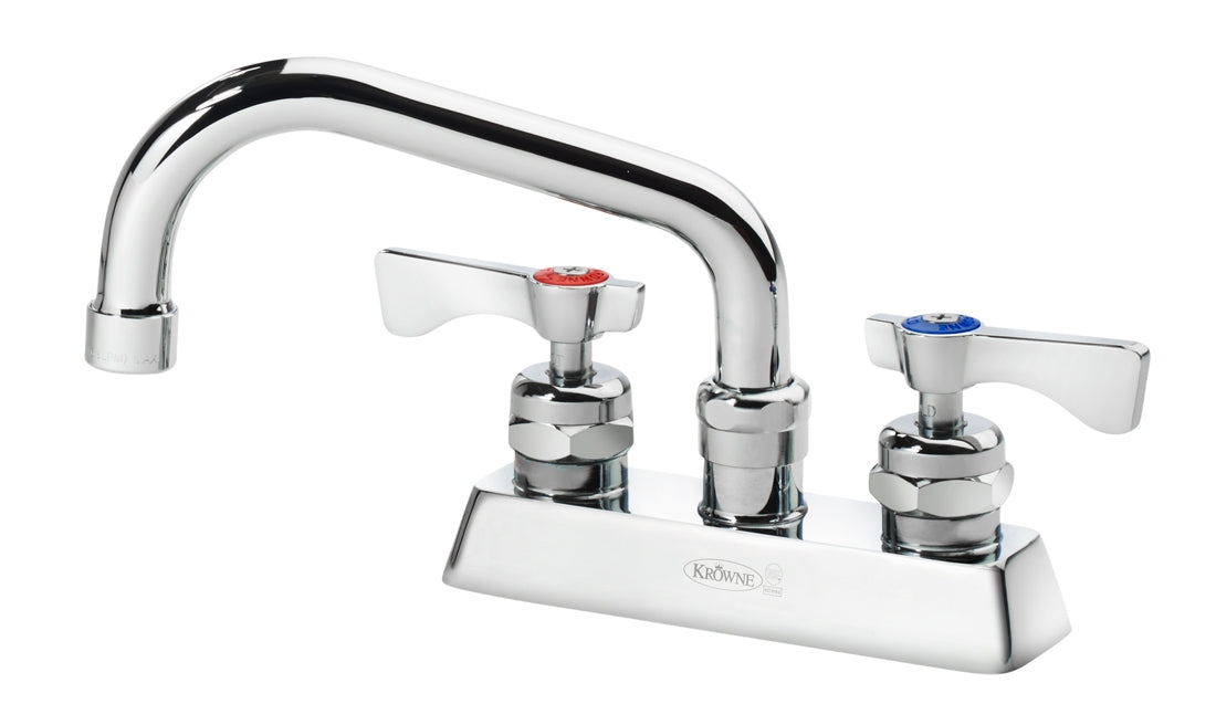 Krowne 15-306L, Royal Series 4" Center Deck Mount Faucet with 6" Spout