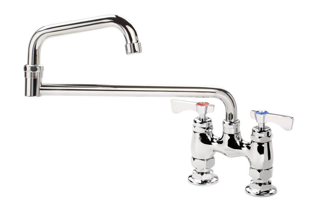 Krowne 15 - 418L, Royal Series 4" Center Raised Deck Mount Faucet with 18" Spout