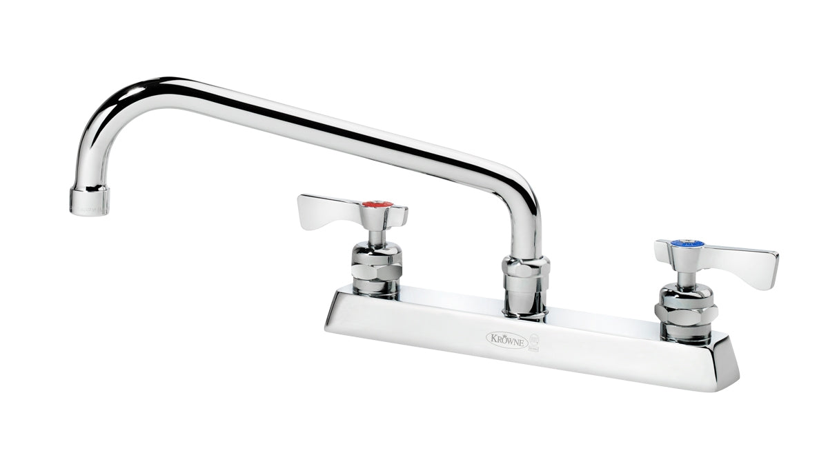 Krowne 15-510L, Royal Series 8" Center Deck Mount Faucet with 10" Spout