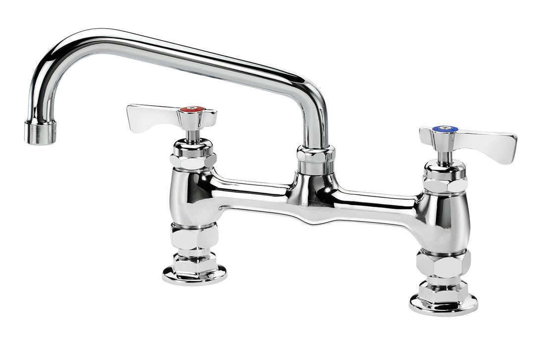 Krowne 15-808L, Royal Series 8" Center Raised Deck Mount Faucet with 8" Spout