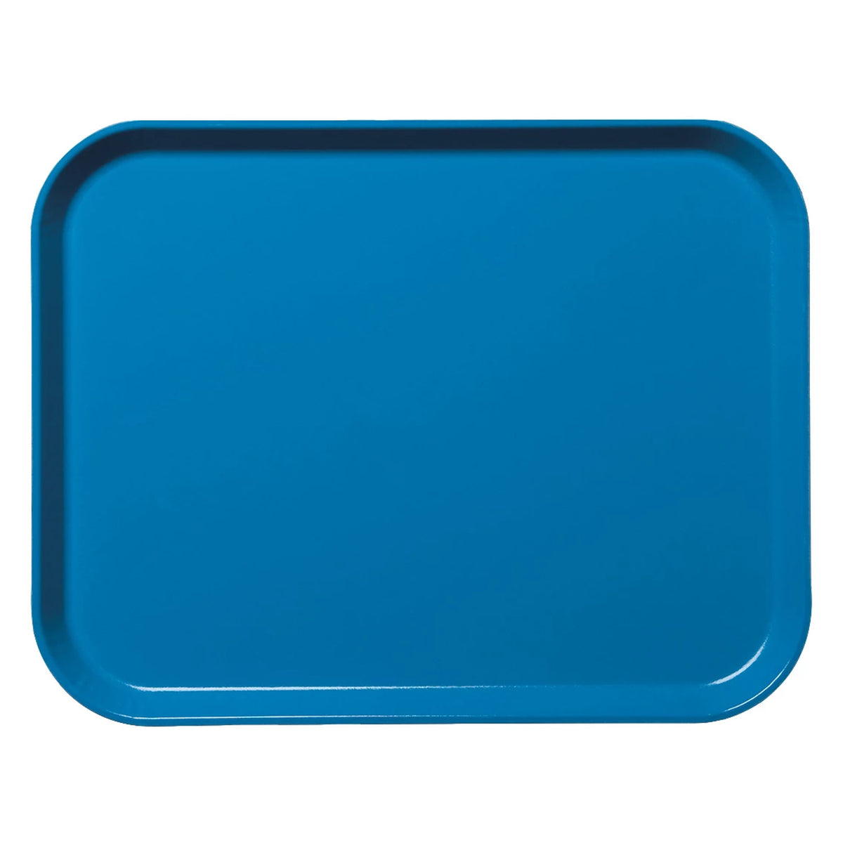 Cambro 1520CL142 Camlite Fiberglass Cafeteria Tray, 20 1/4" x 15" - Blue