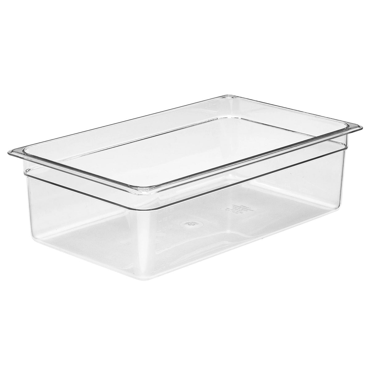 Cambro 16CW135 Camwear Full Size Food Pan, 6" Deep, 20.6 qt. - Clear