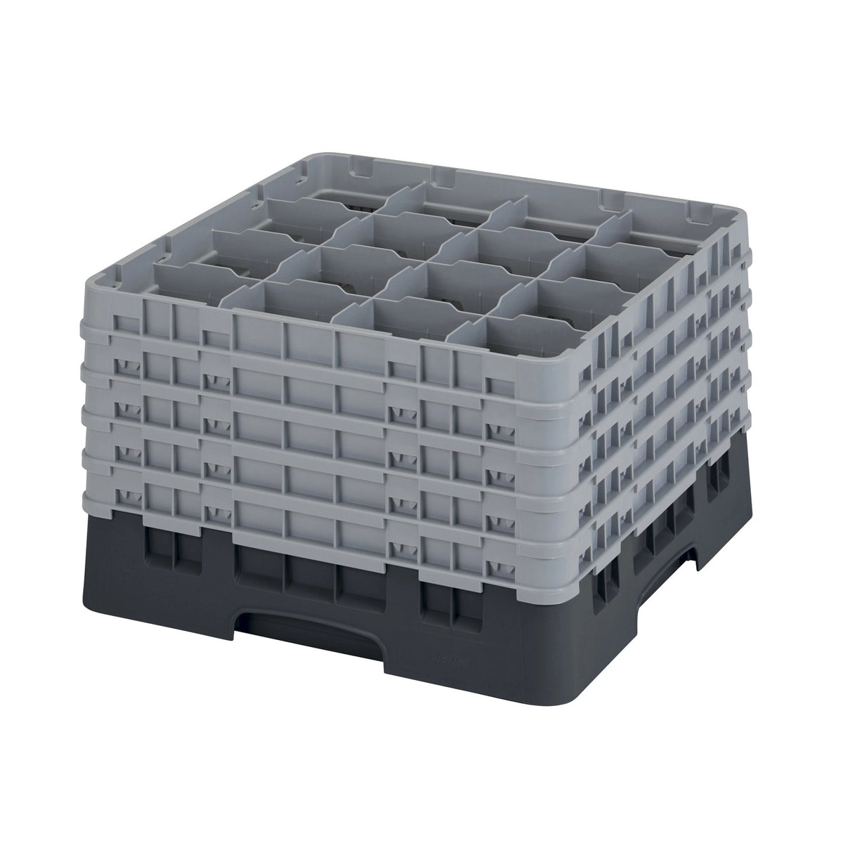 Cambro 16S1058110 Camrack Full Size Glass Rack, 11" Max Glass Height - Black