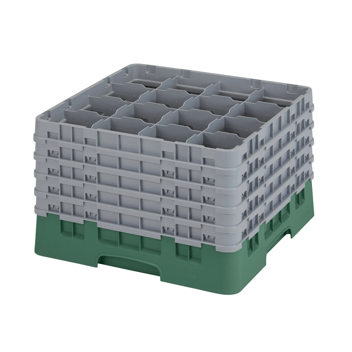 Cambro 16S1058119 Camrack Full Size Glass Rack, 11" Max Glass Height - Sherwood Green