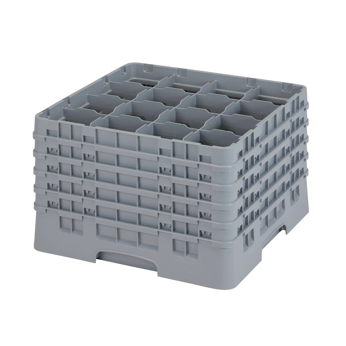 Cambro 16S1058151 Camrack Full Size Glass Rack, 11" Max Glass Height - Soft Gray
