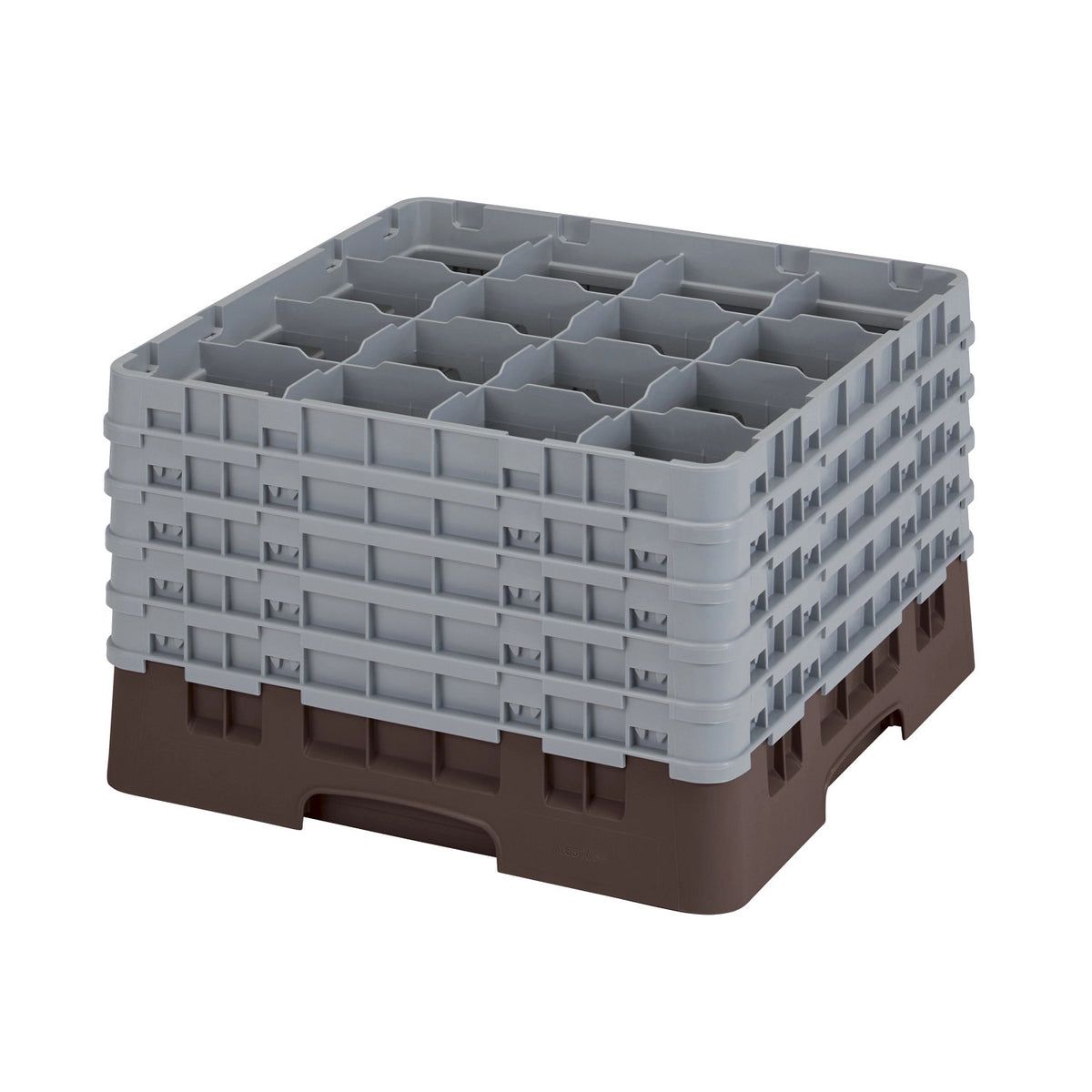 Cambro 16S1058167 Camrack Full Size Glass Rack, 11" Max Glass Height - Brown
