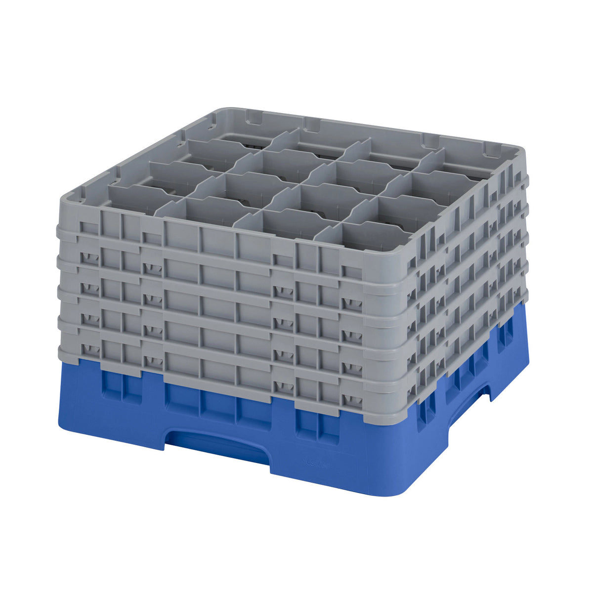 Cambro 16S1058168 Camrack Full Size Glass Rack, 11" Max Glass Height - Blue