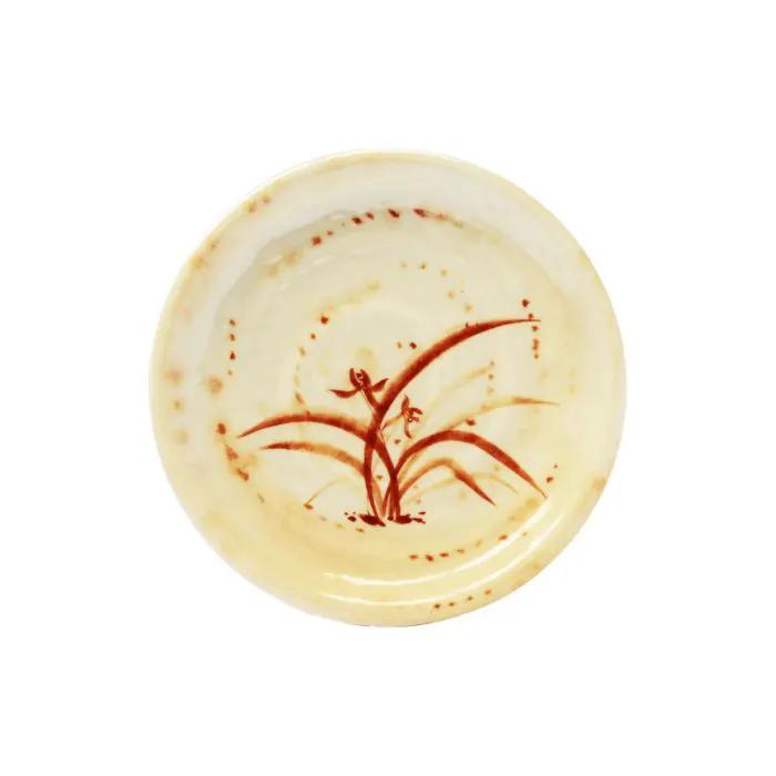 Thunder Group 1712, 11 3/4" PLATE, GOLD ORCHID, Melamine, NSF, Case Pack of 12