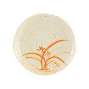 Thunder Group 1812, 12" LOTUS SHAPE PLATE, GOLD ORCHID, Melamine, NSF, Case Pack of 12