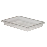 Cambro 18263CW135 Camwear Full Size Food Storage Box, 5.0 gal., 18" x 26" x 3 1/2" - Clear