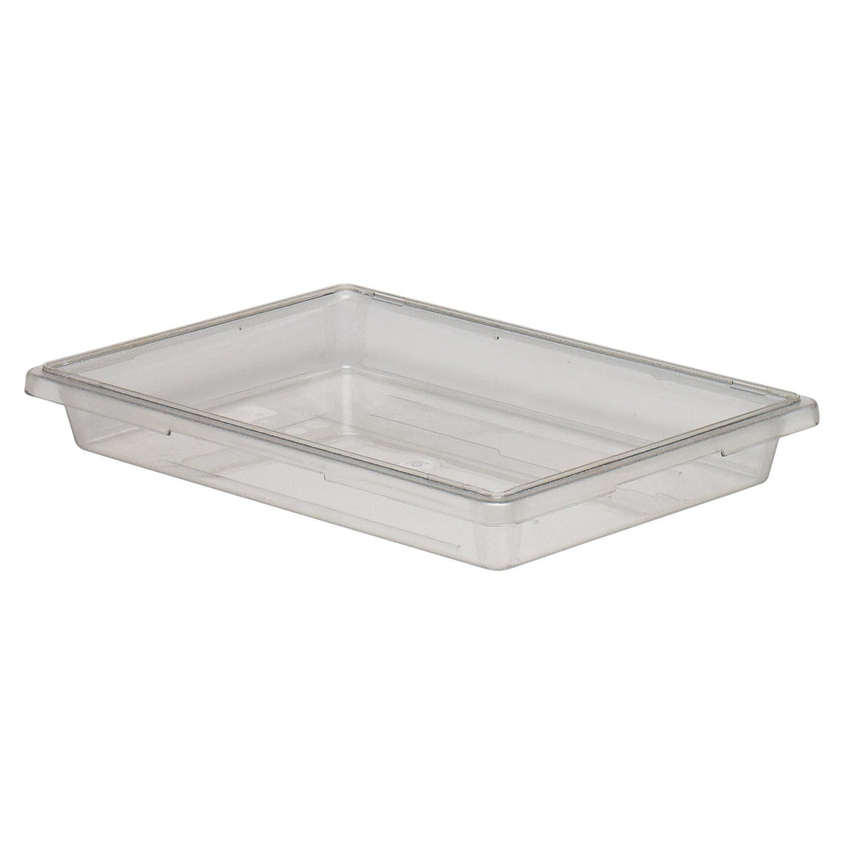 Cambro 18263CW135 Camwear Full Size Food Storage Box, 5.0 gal., 18" x 26" x 3 1/2" - Clear