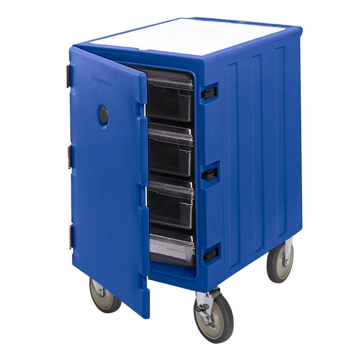 Cambro 1826LBC186 Insulated Low Camcart For Food Storage Boxes, Holds 3 each 18" x 26" - Navy Blue