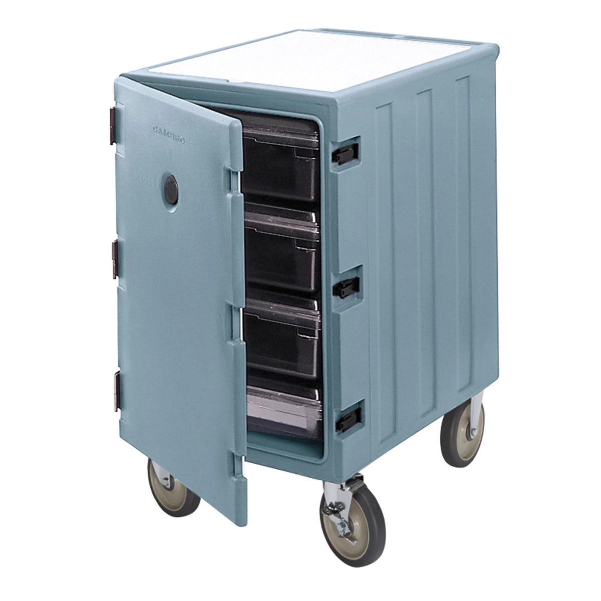 Cambro 1826LBCSP401 Insulated Low Camcart Security Package - For Food Storage Boxes, Holds 3 each 18" x 26" - Slate Blue