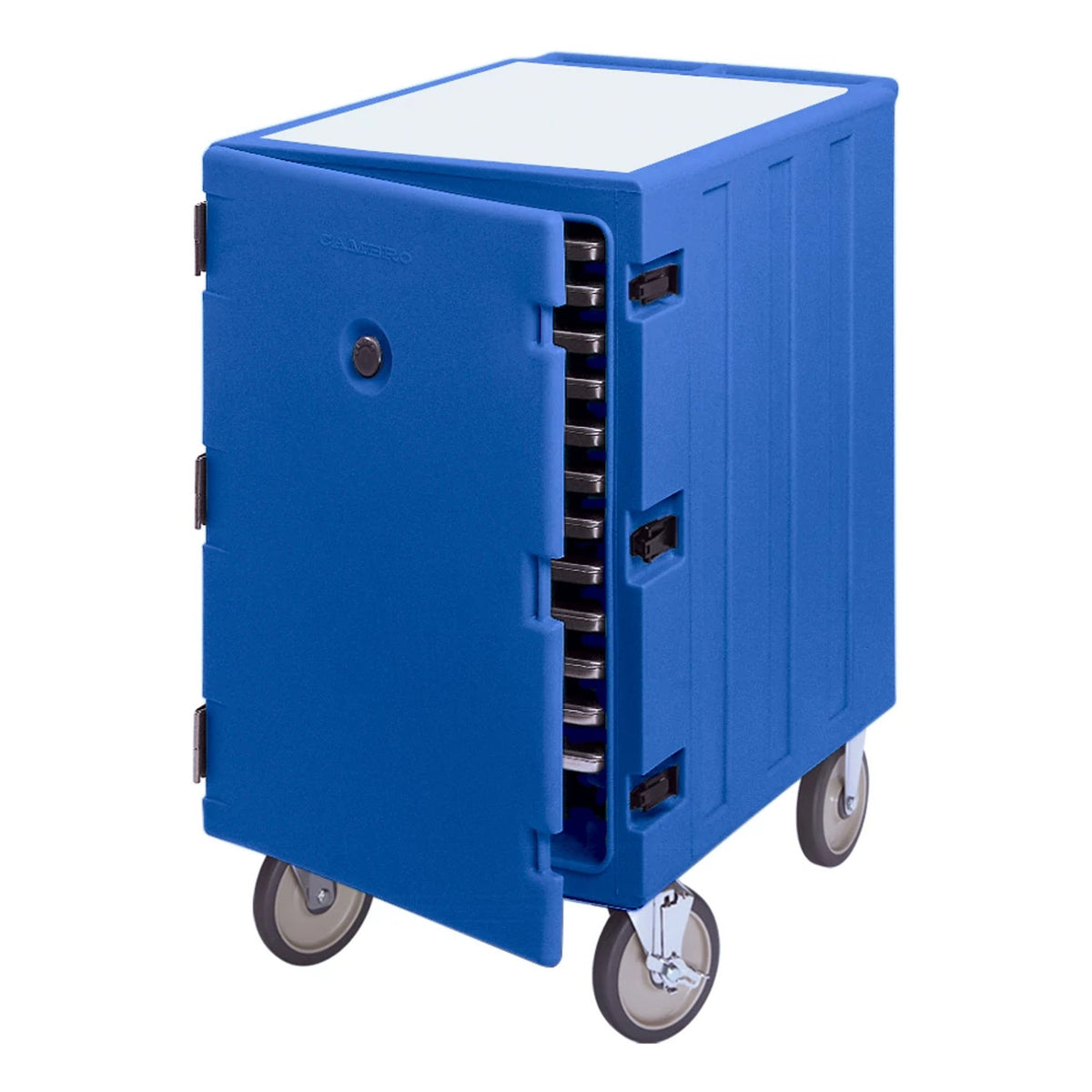 Cambro 1826LTC186 Insulated Low Camcart For Trays and Sheet Pans, Holds 13 each 18" x 26" - Navy Blue