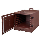 Cambro 1826MTC131 Camcarrier Front Loading Insulated Carrier, Holds 6 Full Sheet Pans - Dark Brown