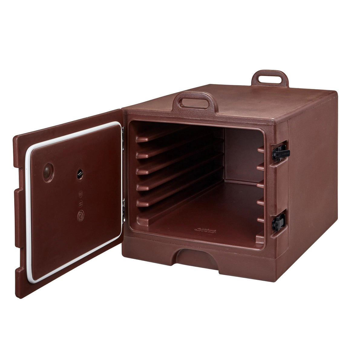 Cambro 1826MTC131 Camcarrier Front Loading Insulated Carrier, Holds 6 Full Sheet Pans - Dark Brown
