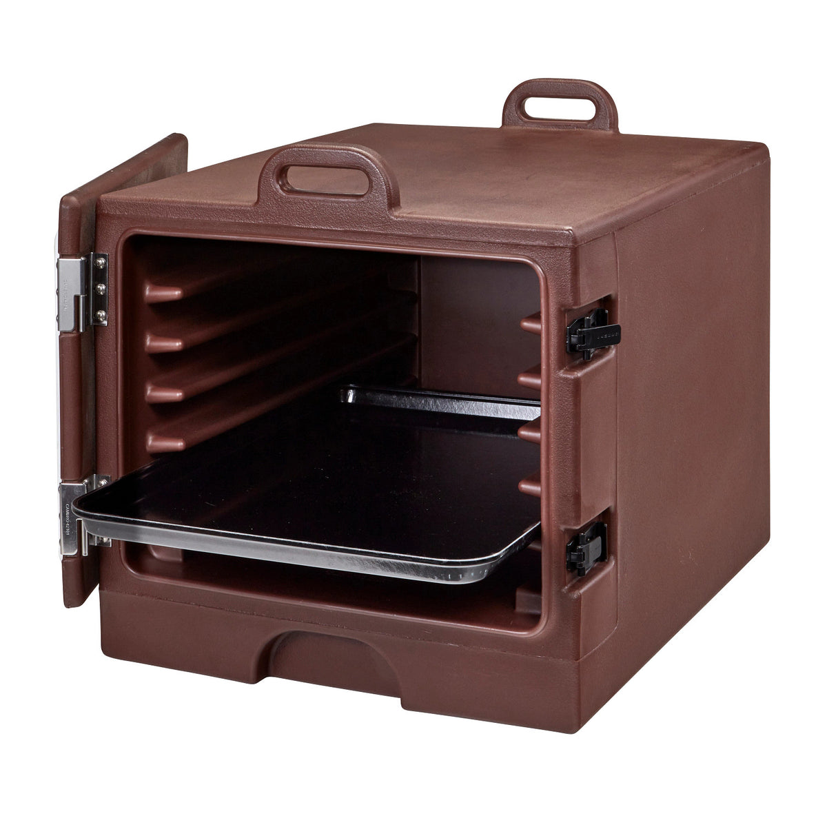 Cambro 1826MTC131 Camcarrier Front Loading Insulated Carrier, Holds 6 Full Sheet Pans - Dark Brown