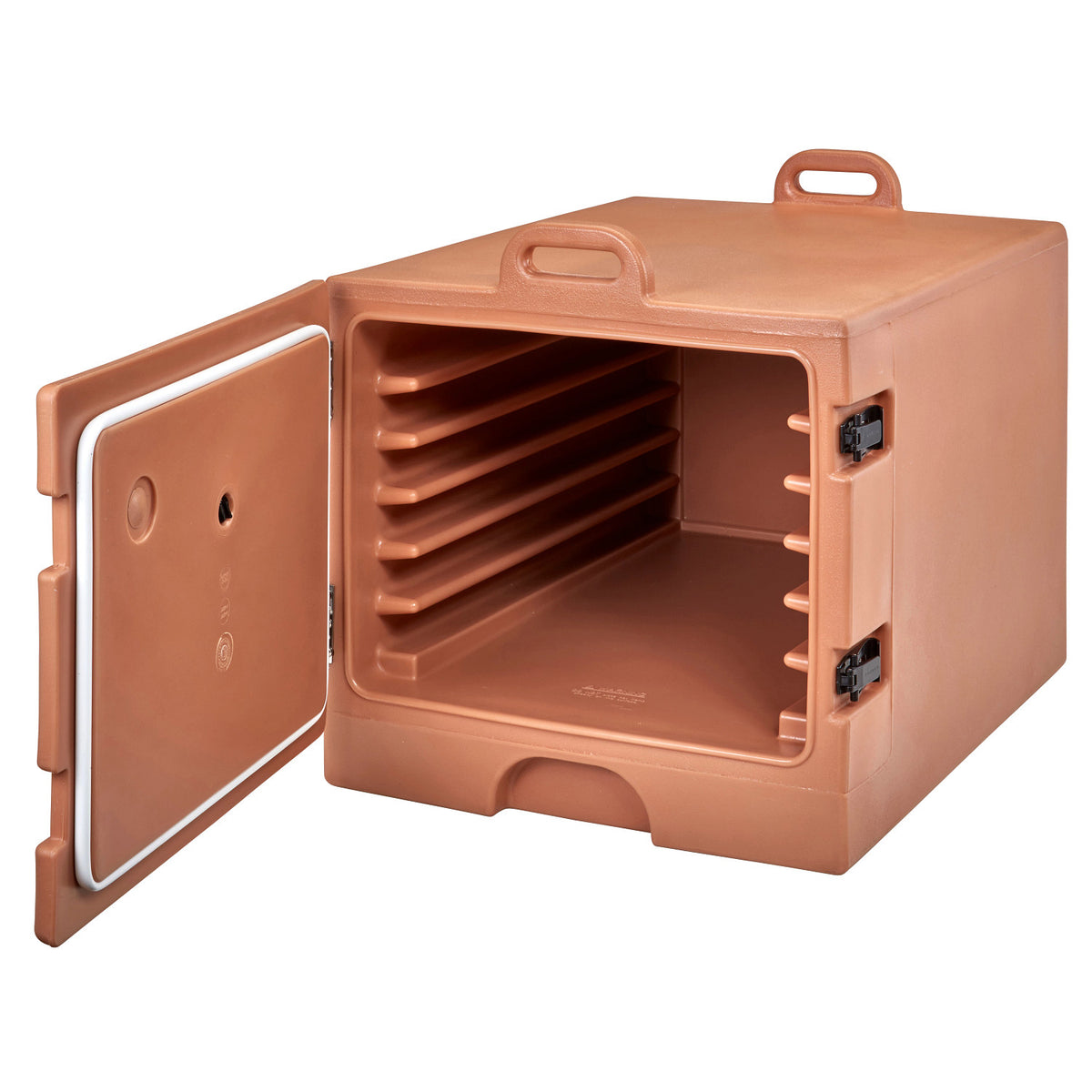 Cambro 1826MTC157 Camcarrier Front Loading Insulated Carrier, Holds 6 Full Sheet Pans - Coffee Beige