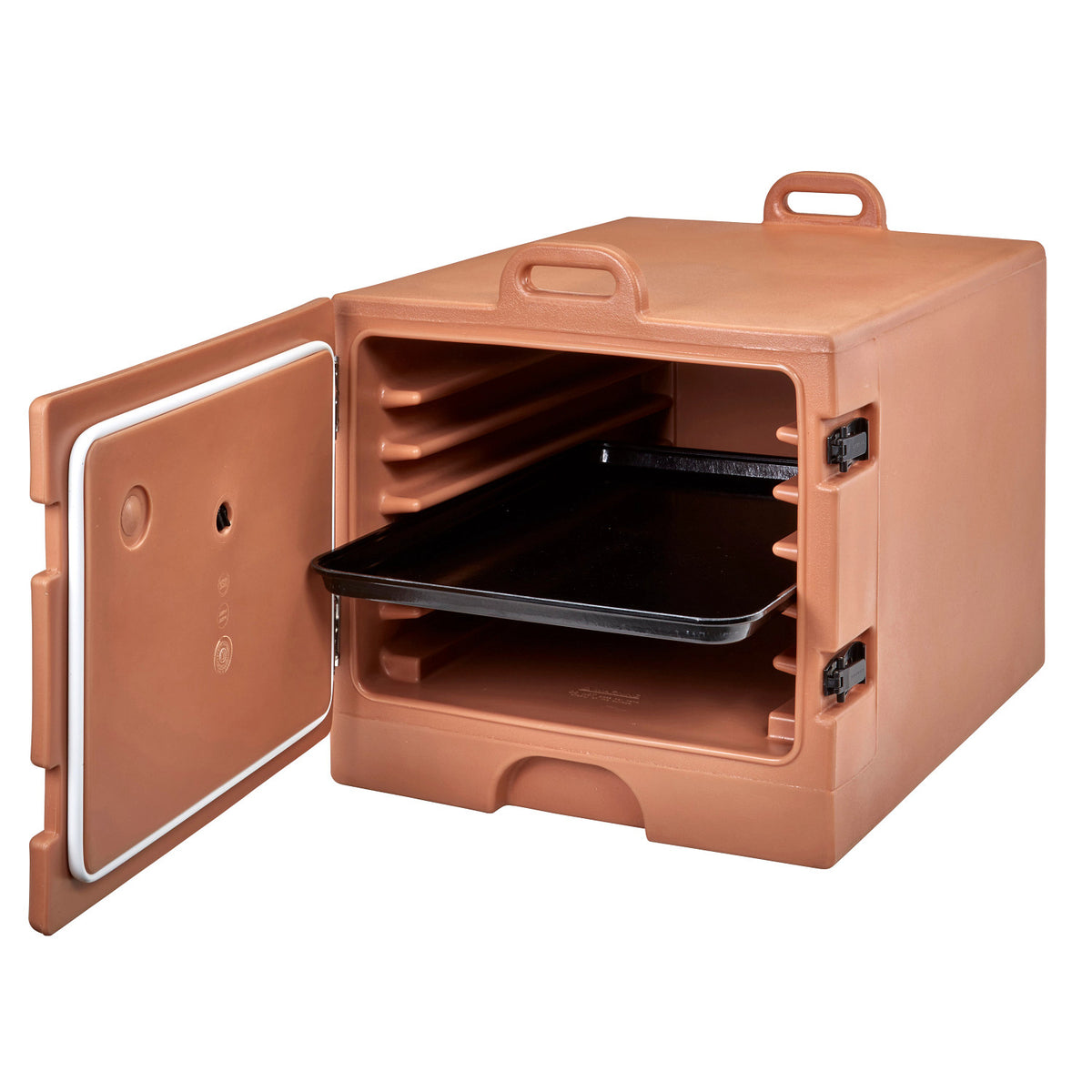 Cambro 1826MTC157 Camcarrier Front Loading Insulated Carrier, Holds 6 Full Sheet Pans - Coffee Beige