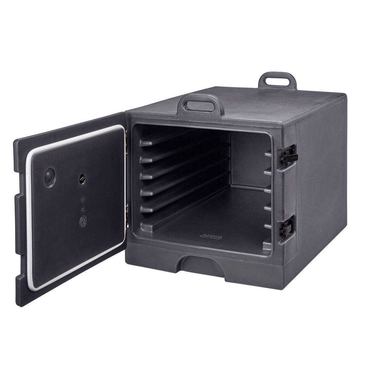 Cambro 1826MTC615 Camcarrier Front Loading Insulated Carrier, Holds 6 Full Sheet Pans - Charcoal Gray