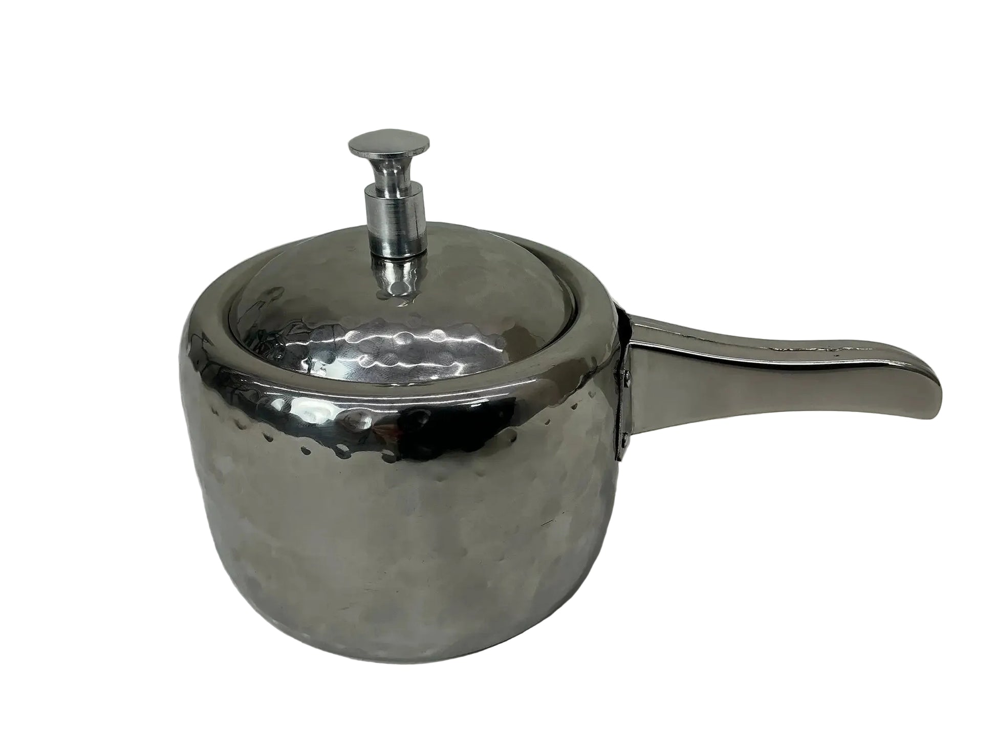 Hammered Stainless Steel Serving Cooker - 30 oz by Nishi Enterprise Inc (hammered-stainless-steel-serving-cooker-30-oz-1)
