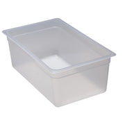 Cambro 18PP190 Translucent Full Size Food Pan, 8" Deep, 27 qt. - Translucent