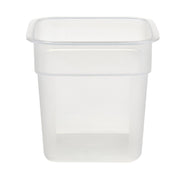 Cambro 1SFSPROPP190 FreshPro CamSquares Mini Food Storage Container, 1 qt., Translucent - Translucent